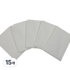 Pulire 純棉方形紗布尿布, 白色, 15個