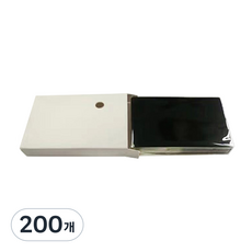 아이딜레이저 파이버 레이저 마킹기 아노다이징 알루미늄 카드 명판, 블랙 무광, 200개