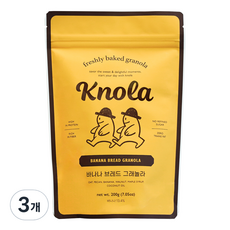 크놀라 바나나 브레드 그래놀라 시리얼, 200g, 3개