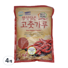 일년래래 중국산 매운맛 미분용 고춧가루, 1kg, 4개