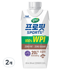 셀렉스 프로핏 스포츠 초콜릿, 330ml, 2개