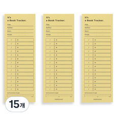 PAPERIAN 書籍追蹤便條紙, 黃色, 15個, 1入
