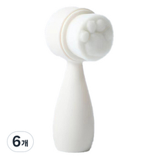 DeepTalk 矽膠細毛洗臉潔面刷 DT0338, 白色, 6個