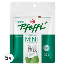 Pfeffi 無糖薄荷糖, 5個, 32g