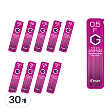 파이롯트 네옥스 그라파이트 샤프심 F HRF5G-20, 0.5mm, 30개