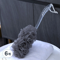 Tirona 沐浴身體刷, 灰色, 6個, 1入