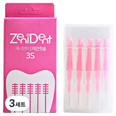ZENITON ZeniDent 牙間刷 3S 5入 + 攜帶盒組, 0.6mm, 3套