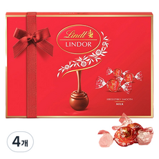 Lindt 瑞士蓮 LINDOR LINDOR Lindor球形牛奶巧克力 12入, 150g, 4個