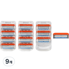 Onbiu Gillette 兼容高級貼身 5 層剃須刀片 Fusion 5 Power, 9個, 4入