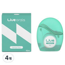 Live orals 海綿牙線, 4個, 1入, 50m