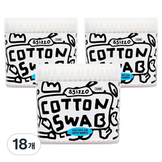 C-JO Twin Dual Clean Dual Swap 衛生紙軸棉花棒, 18個, 200入