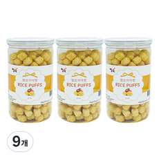 짱죽 헬로우까까짱 라이스퍼프 유아쌀과자, 망고맛, 9개, 50g