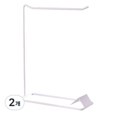 Second Best 配件鑰匙收納整理用品 1排 L 21.5 x 30 x 8 cm, 白色, 2個