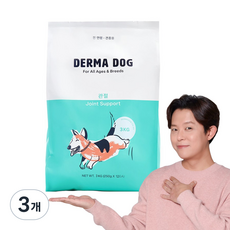 더마독 강아지 기능성 사료, 뼈/관절강화, 3kg, 3개