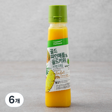 풀무원 골드 파인애플 골드키위 저지방 샐러드소스, 235g, 6개