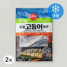 고마워 순살 고등어 필렛 7~9미 (냉동), 2개, 800g
