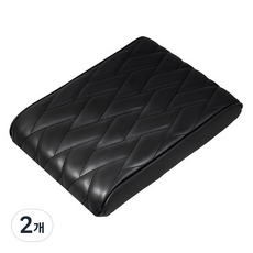 생활공식 차량용 팔걸이쿠션, 블랙, 2개