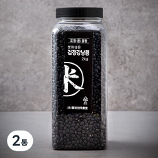 도정공장 검정강낭콩, 2kg, 2통