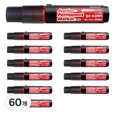 MUNGYO Jumbo油性奇異筆, 60個, 紅色