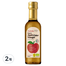 비타멜라 유기농 애플사이다 비니거, 2개, 500ml