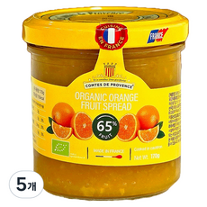 꼼드프로방스 유기농 오렌지잼, 170g, 5개