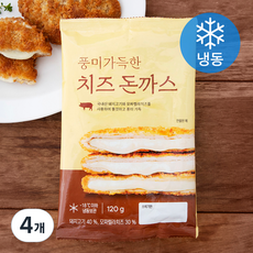 프레시지 풍미가득한 치즈 돈까스 (냉동), 120g, 4개