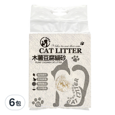 咪咪貓砂 木薯豆腐貓砂 6包 6L 原味奶香 凝結 除臭 可沖馬桶