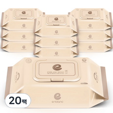 앙블랑 세이프 베이지 유아물티슈 캡형 N-GC10, 70g, 72매, 20개