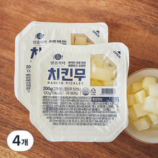 일품식탁 치킨무, 200g, 4개