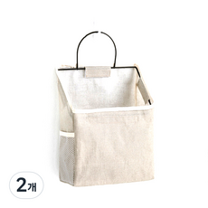 콩 Klivinghome 걸이형 수납바구니, 그레이, 2개