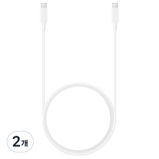 삼성전자 C타입-C타입 케이블 45W, 1.8m, 화이트, 2개