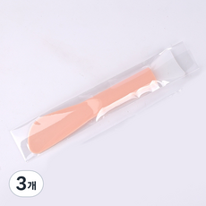 주앙오브제 스톰 실리콘미용브러쉬, 01 핑크색 opp 가방, 3개