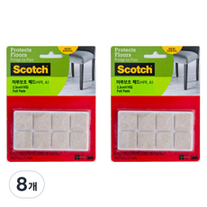 3M Scotch 方形小型地板保護墊 16入, 8個