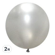 J-BALLOON Sempertex 90cm 大型氣球, 2個, 481 珠光銀