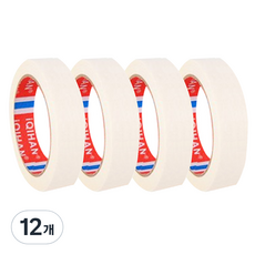 iQIHAN 遮蔽紙膠帶 30mm x 15m, 白色, 12個