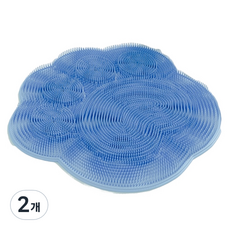 KEYMING 壁掛式自助搓澡巾, 藍色, 2個, 1入