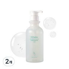 lili bebe 幼兒奶瓶清潔劑 液體型 蘋果香, 500ml, 2個
