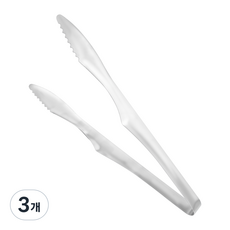 코멧 304 스테인레스 고기 집게 24 cm, 실버, 3개