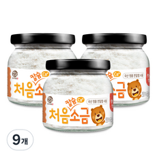 우리애들밥상 처음, 칼슘소금, 130g, 9개