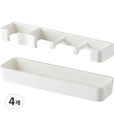 Home Flow 梅雨季煩惱終結 簡約雨傘掛架 2件組, 白色, 4個