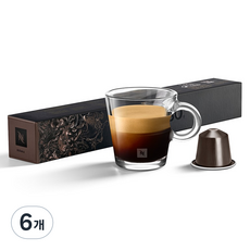 네스프레소 오리지널 이스피라치오네 이탈리아나 로마 캡슐커피, 4.8g, 10개입, 6개