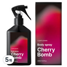 I GENTLEMAN 身體噴霧 櫻桃炸彈, 5個, 220ml