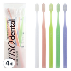 미소덴탈 클래식 이중 미세모 칫솔 랜덤발송, 4개, 12개입