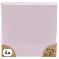 프린텍 파스텔 스티키노트 76 x 76 cm 7676V, 보라, 100매, 4개