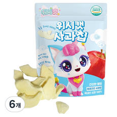 리더스인팜 위시캣 사과칩, 6개, 15g