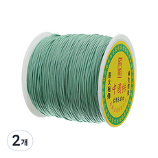 나일론 매듭실 실팔찌 만들기 0.8mm, Dark Sea Green, 2개