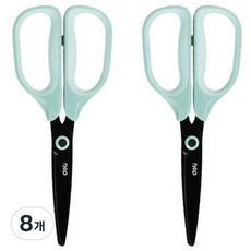 deLi 得力 黑色鐵氟龍軟質觸感剪刀 EZ507, 8個, 薄荷
