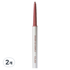 CLIO COSMETIC Sharp So Simple防水眼線筆 0.14g, 009玫瑰, 2個