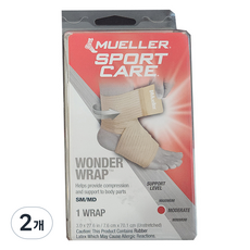 MUELLER 慕樂 全方位神奇繃帶式彈力支撐帶, 2個