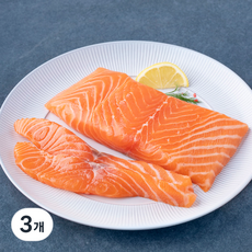 모위 노르웨이산 프리미엄 생연어 횟감용 (냉장), 3개, 250g